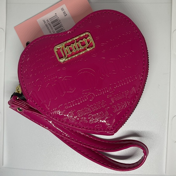 Juicy Couture Raspberry Tart Heart Wristlet and Wallet Set - Picture 6 of 12